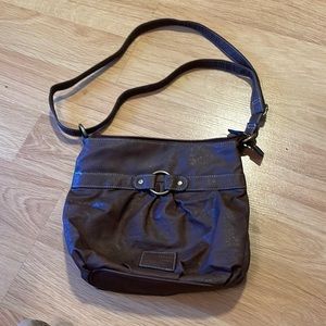 Brown American eagle shoulder bag